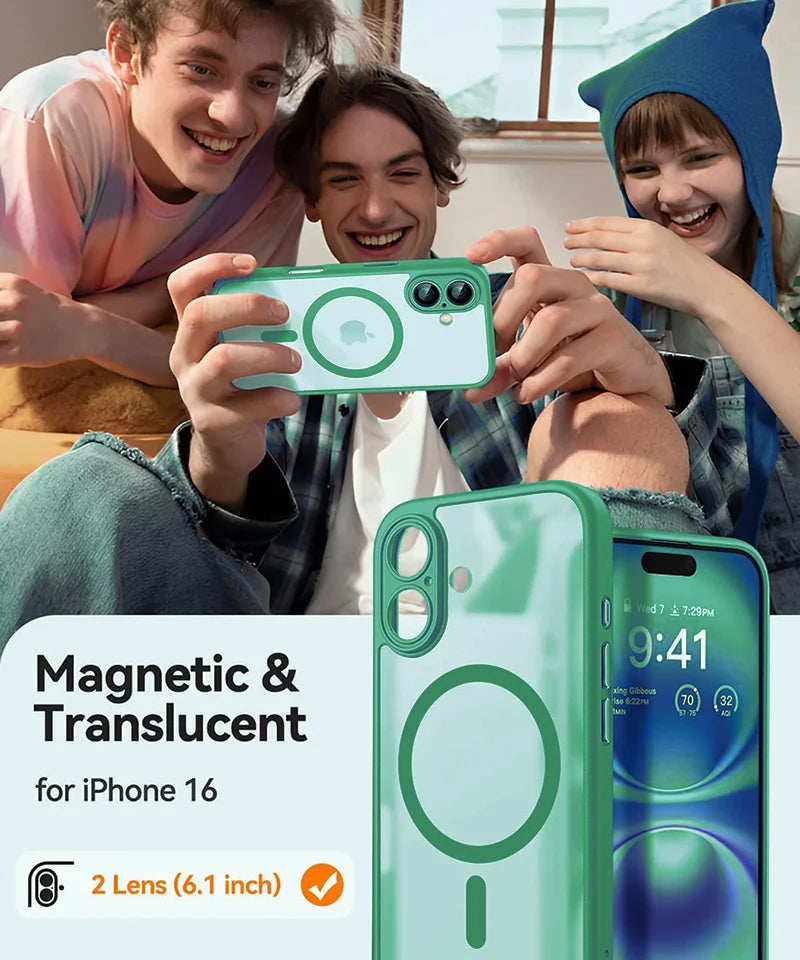 Capa magnética de luxo para iphone
