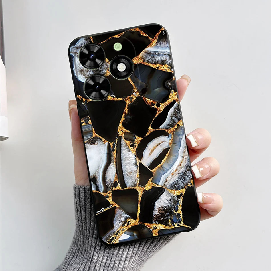Capa ultra fino macio de silicone à prova de choque para Tecno Spark