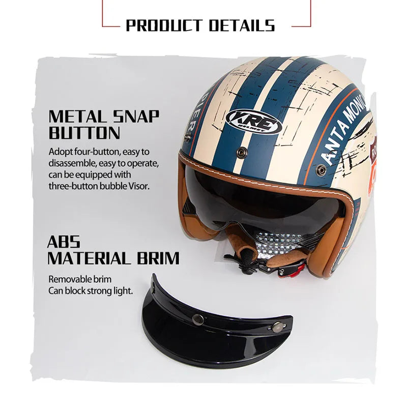 Capacetes de motocicleta Open Face