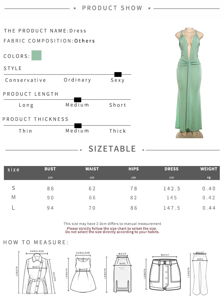 Vestido Nibber profundo decote em V