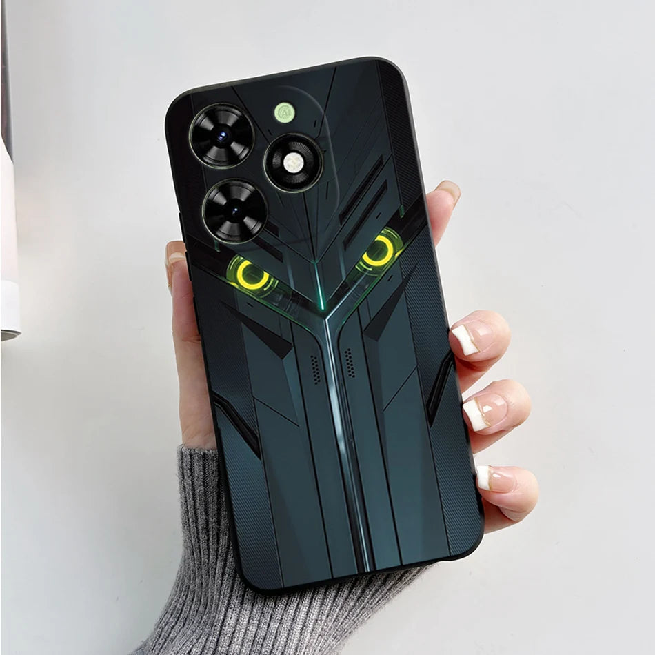 Capa ultra fino macio de silicone à prova de choque para Tecno Spark
