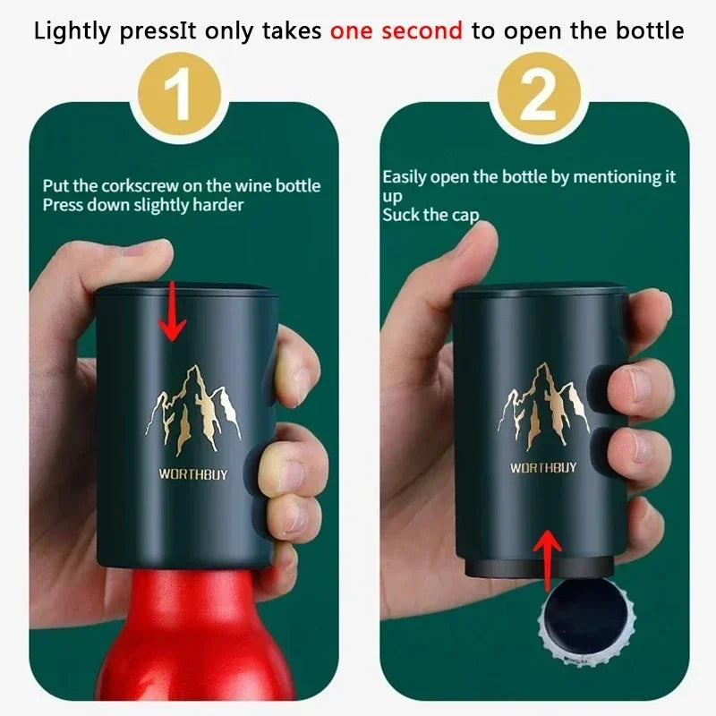Abridor de garrafa de cerveja automático magnético