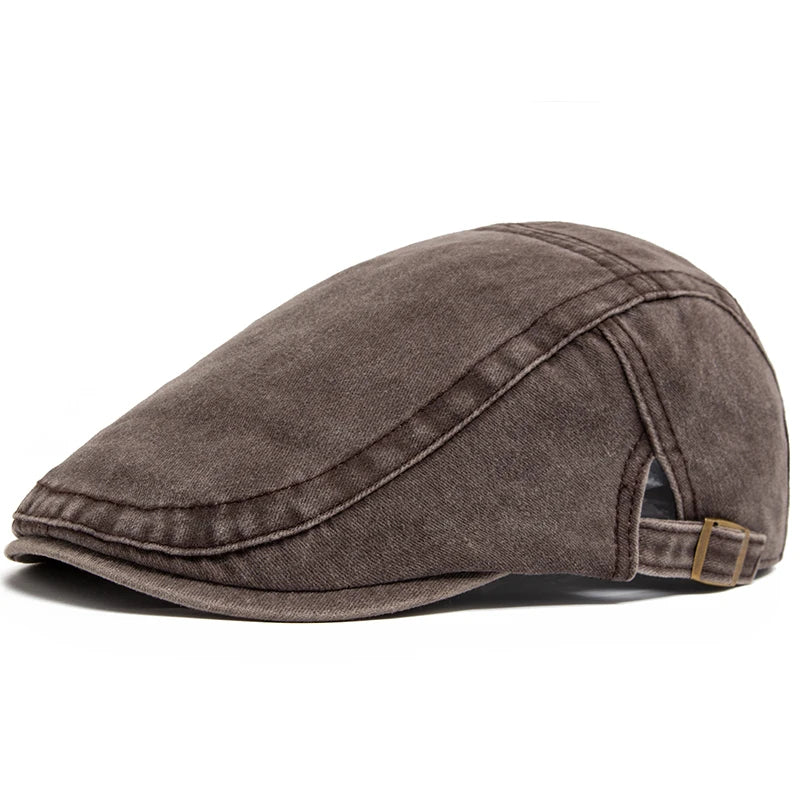 Boina de algodão vintage masculina e feminina