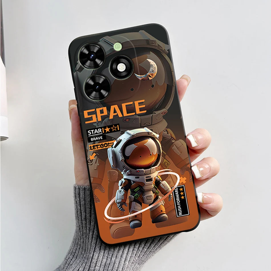 Capa ultra fino macio de silicone à prova de choque para Tecno Spark