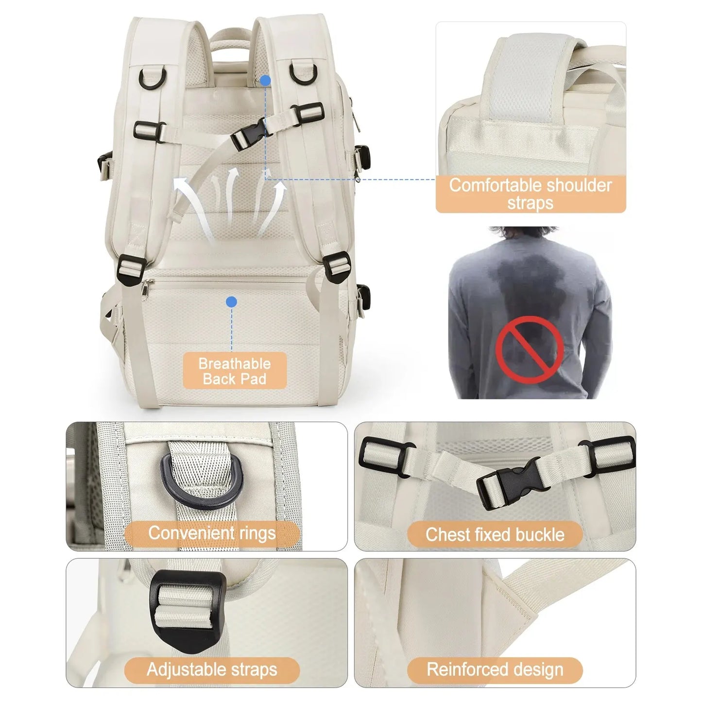 Mochila de viagem Weekender expansível