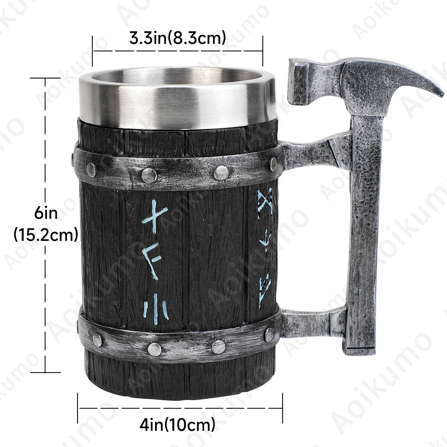Caneca de aço inoxidável Viking