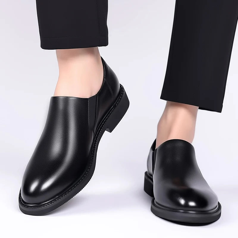 Sapatos formais de couro italiano para homens