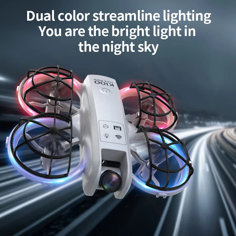 Drone K100 MAX com controle de tela