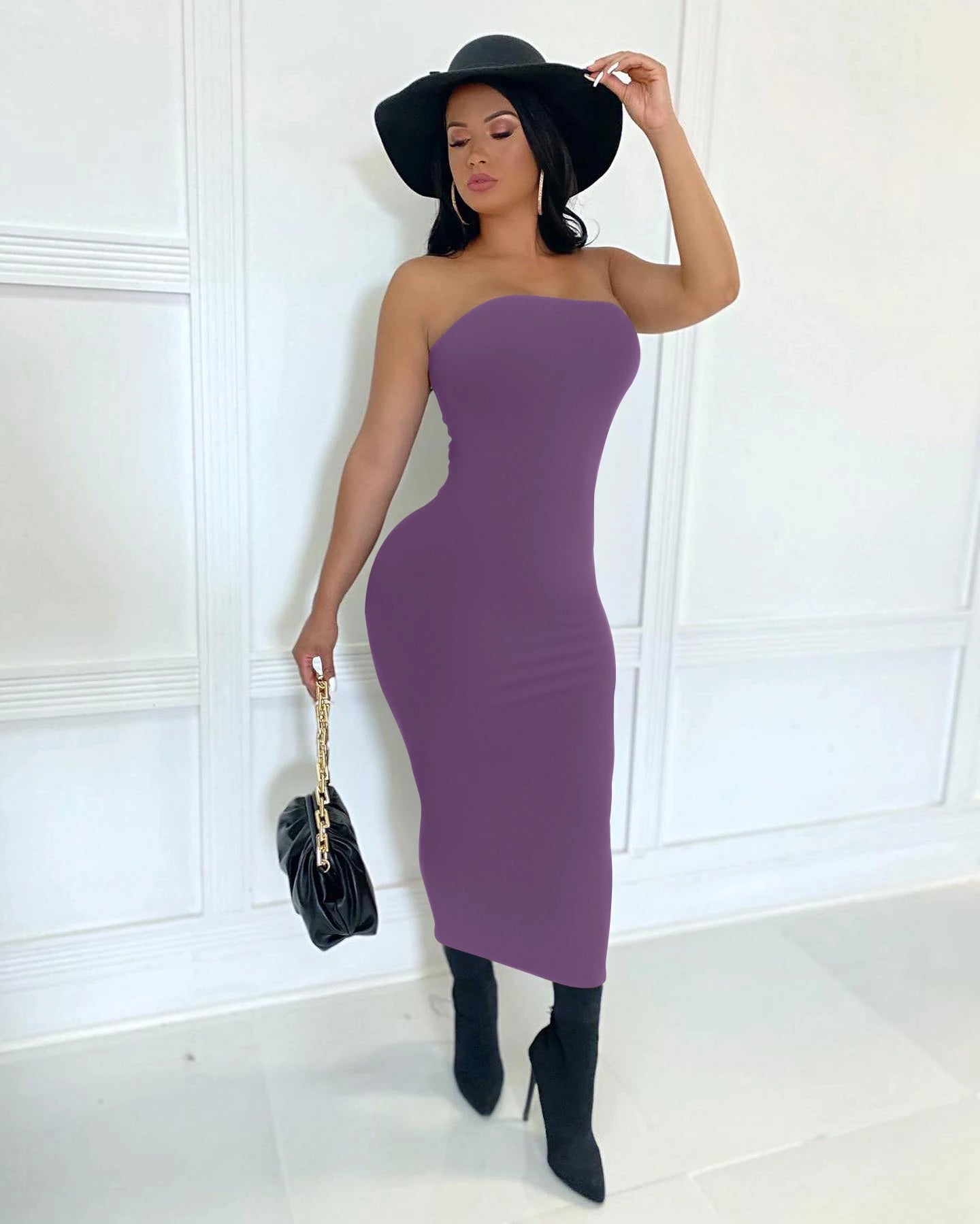 Vestido de praia longo sem mangas