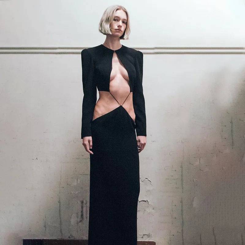 Vestido de corte maxi bandagem