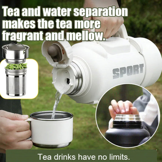 Garrafa térmica de aço inoxidável grande capacidade