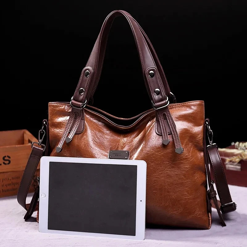Bolsas de couro macio vintage