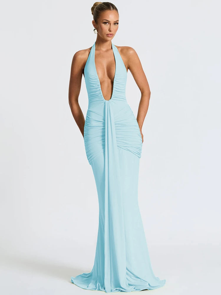 Vestido Mozision decote em V