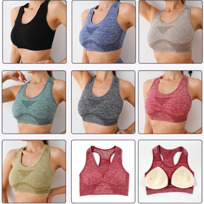 Conjunto calções e sutiãs esportivos