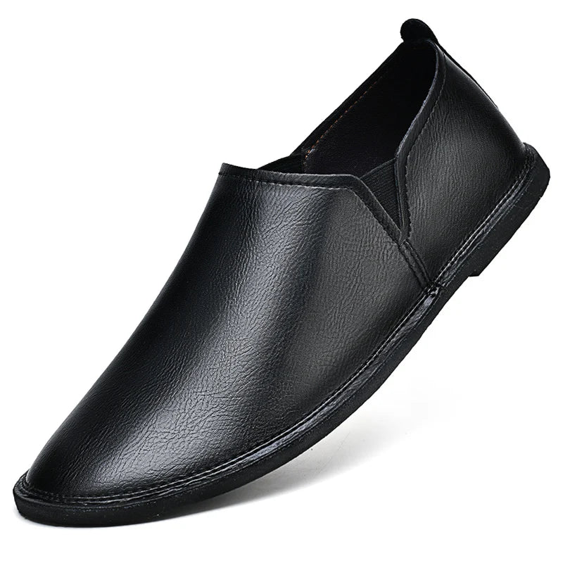 Mocassins de couro genuíno