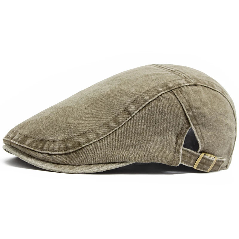 Boina de algodão vintage masculina e feminina