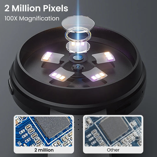 Lupa digital ips de 2.8 polegadas