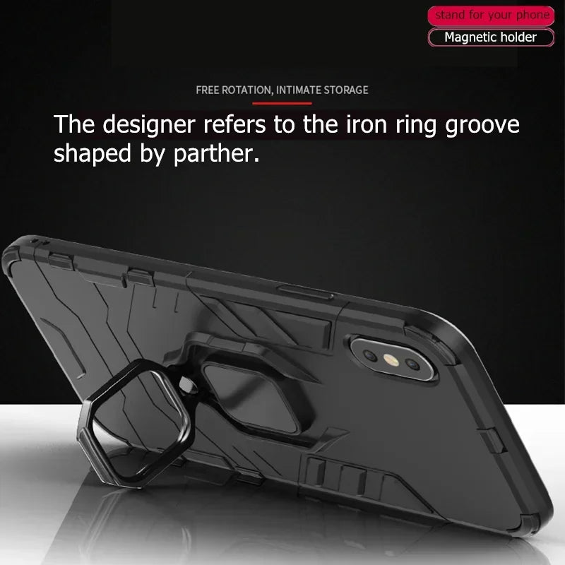 Capa para xiaomi com suporte de sucção magnética