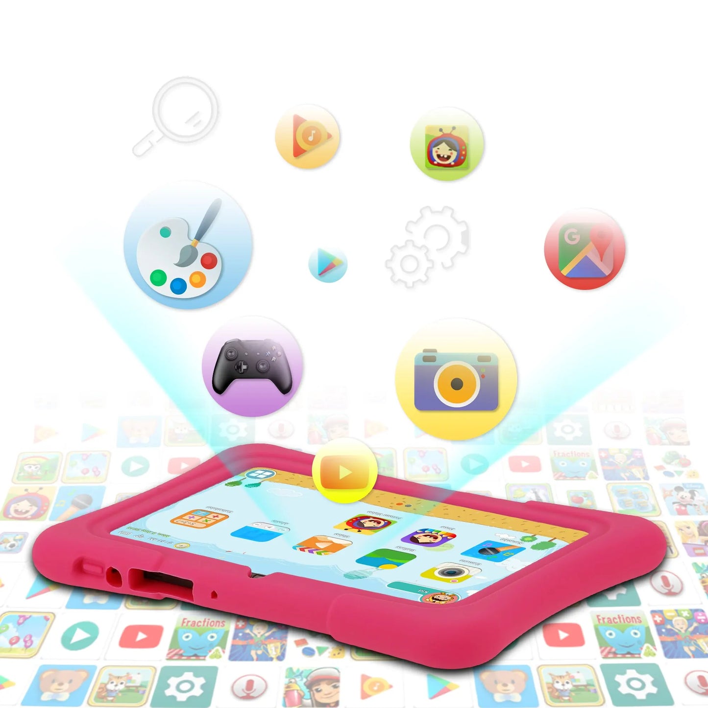 Tablet infantil PRITOM de 7 polegadas Quad Core Android 10