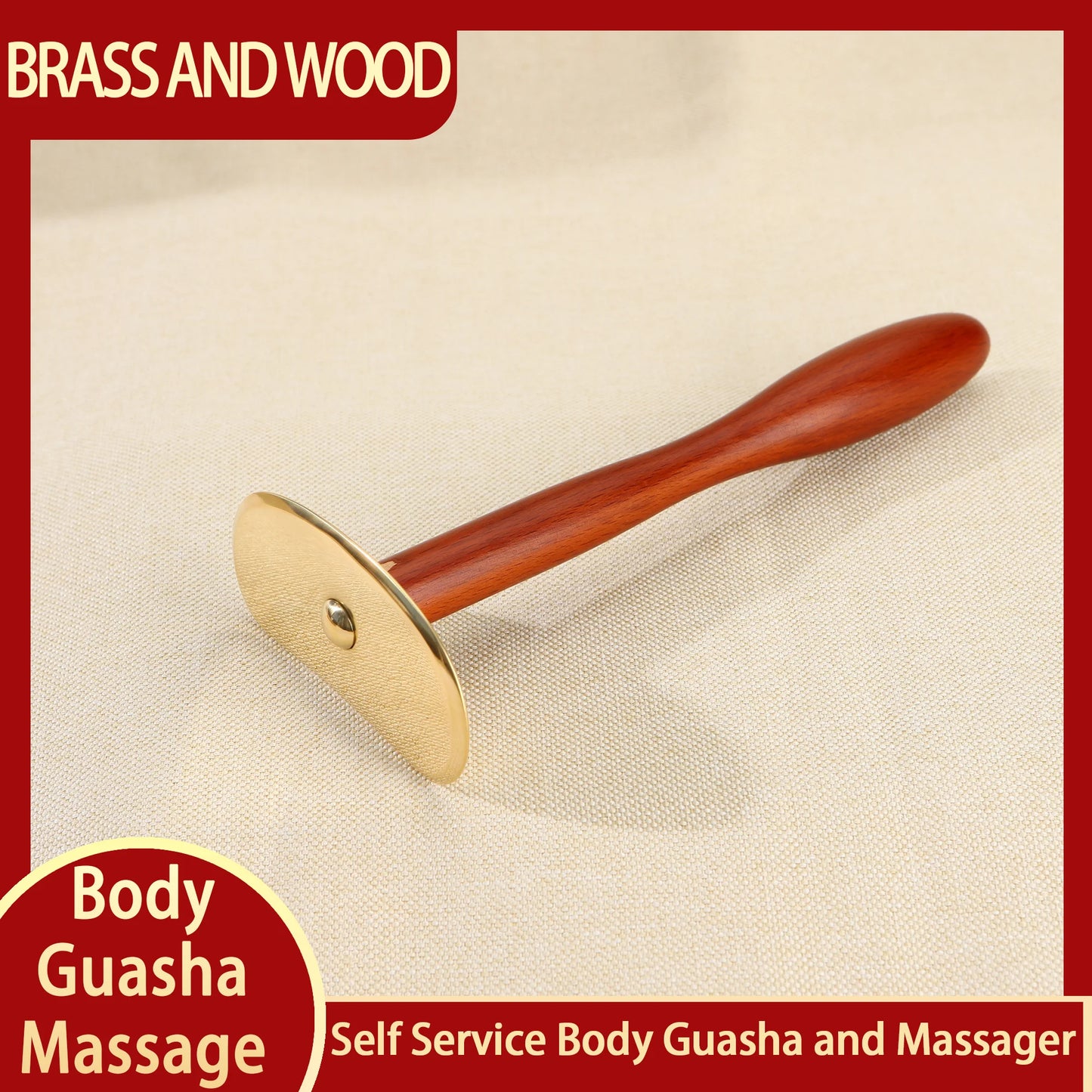Ferramenta massageadora facial Guasha Varinha Kansa
