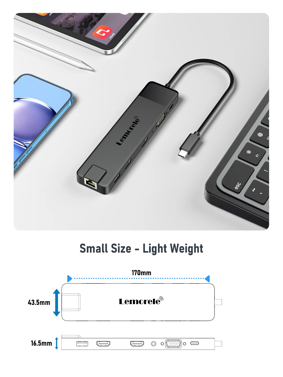 HUB Lemorele 4k USB-C