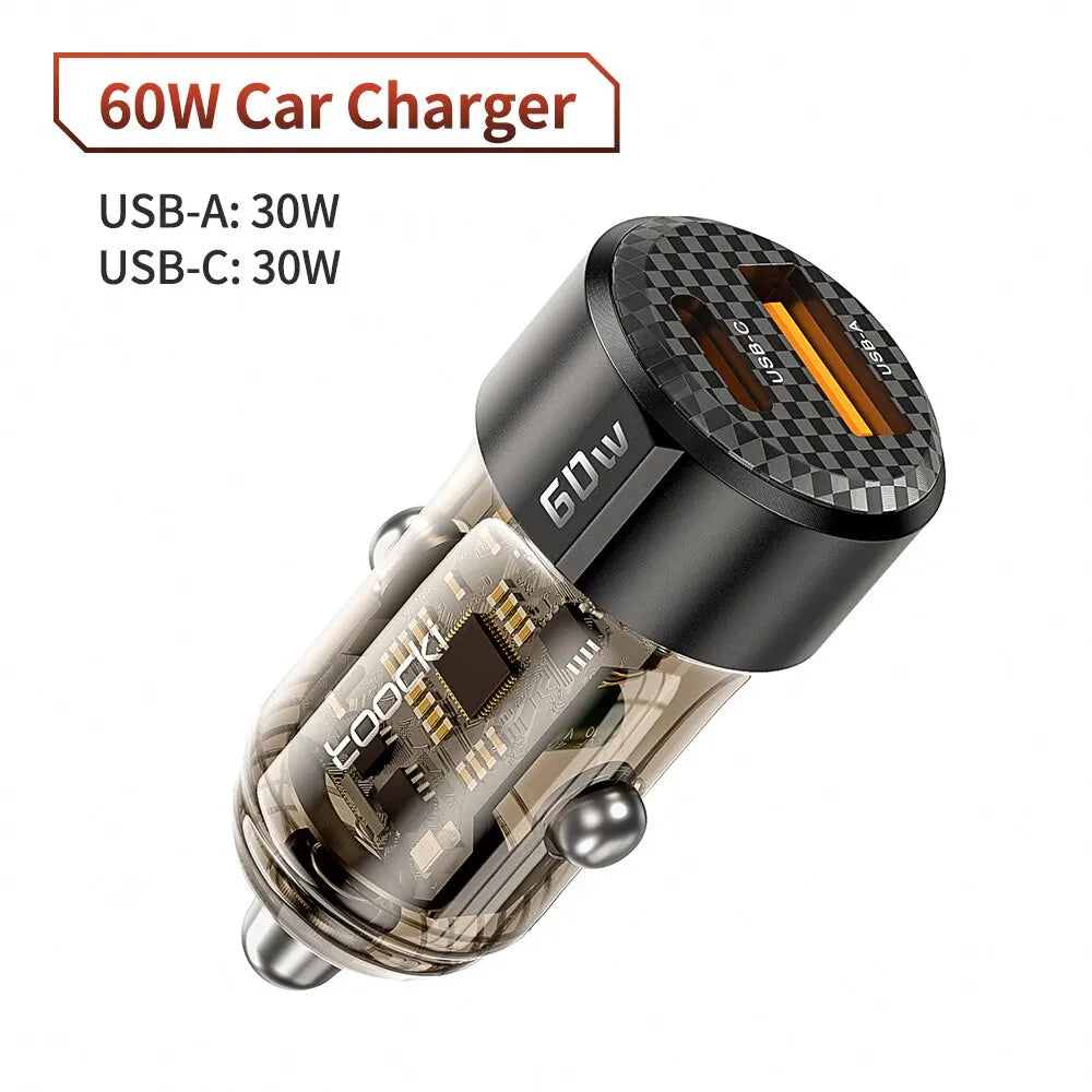 Carregador de carro Toocki 60w