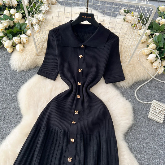 Vestido chique elegante retalho