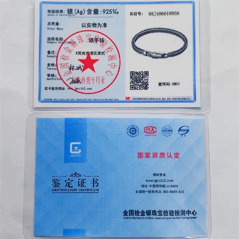 Pulseira de prata artesanal retro