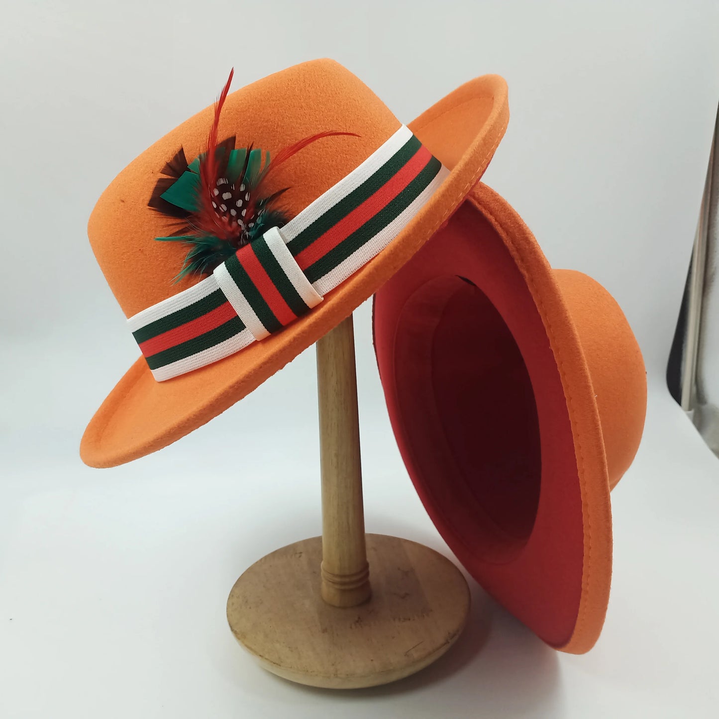 Chapéu Fedora de feltro elástico jazz