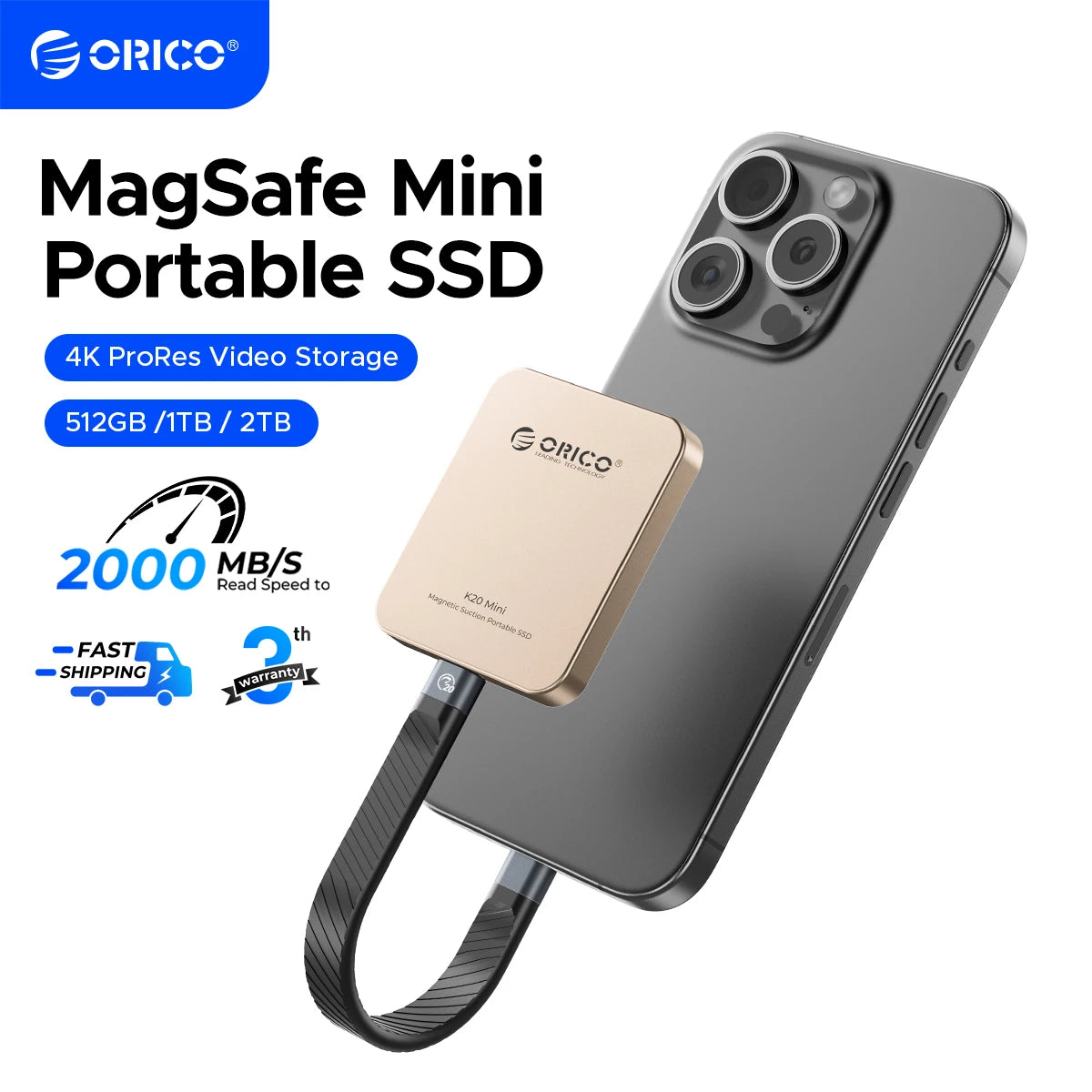 Disco SSD externo magnético