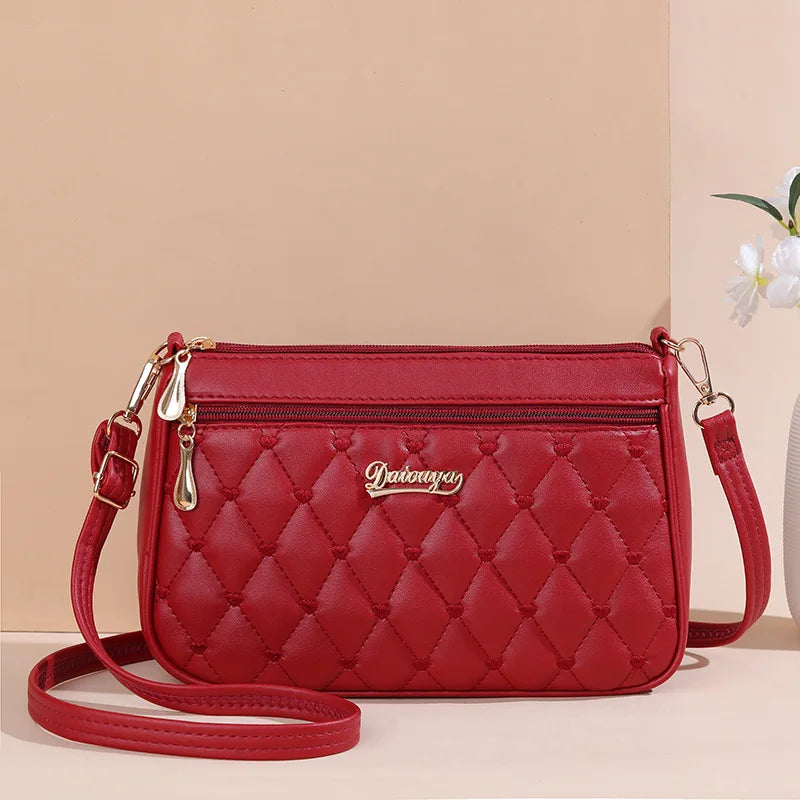 Bolsa de Mensageiro de Couro Bordado
