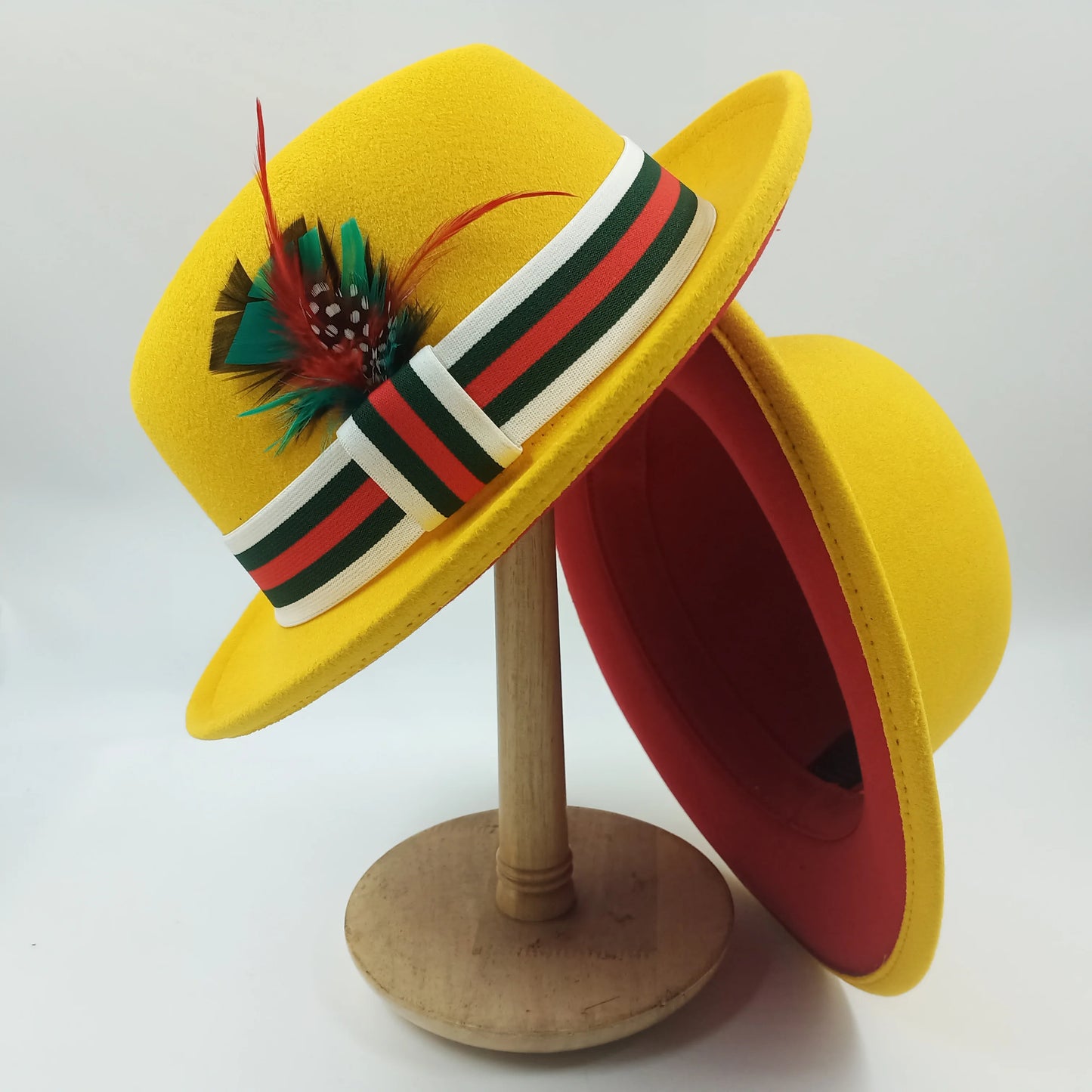Chapéu Fedora de feltro elástico jazz