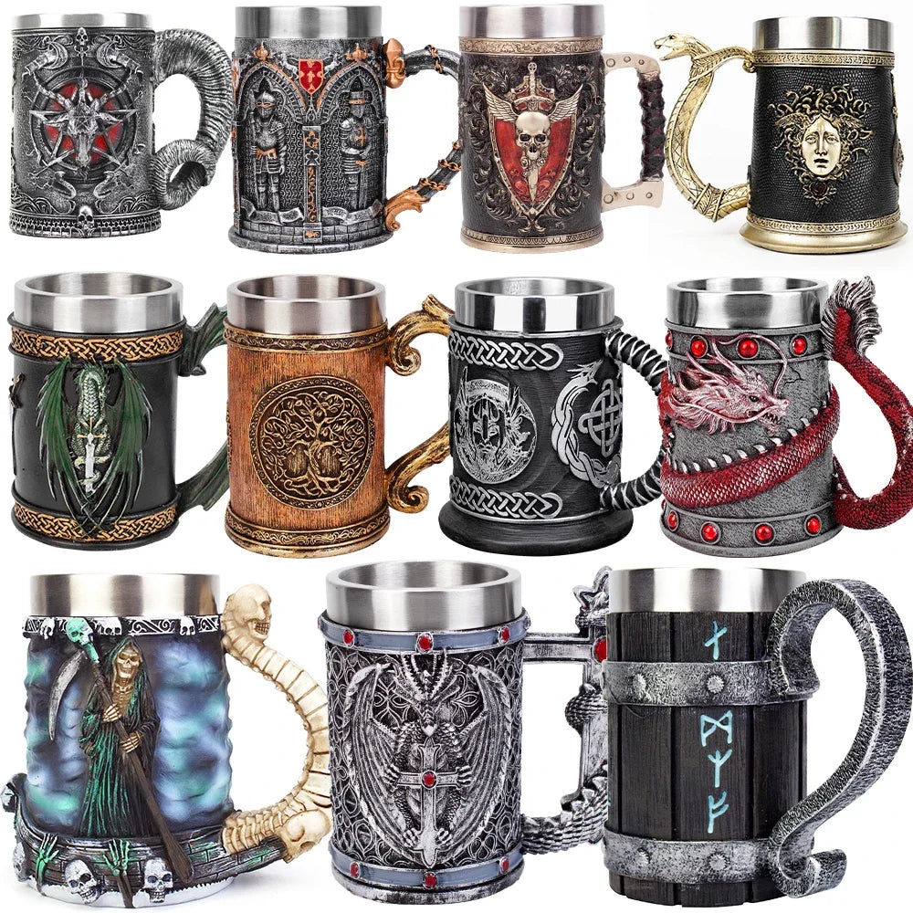 Caneca de aço inoxidável Viking