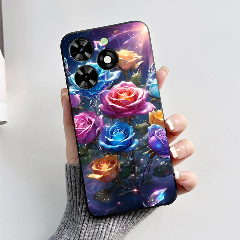 Capa ultra fino macio de silicone à prova de choque para Tecno Spark