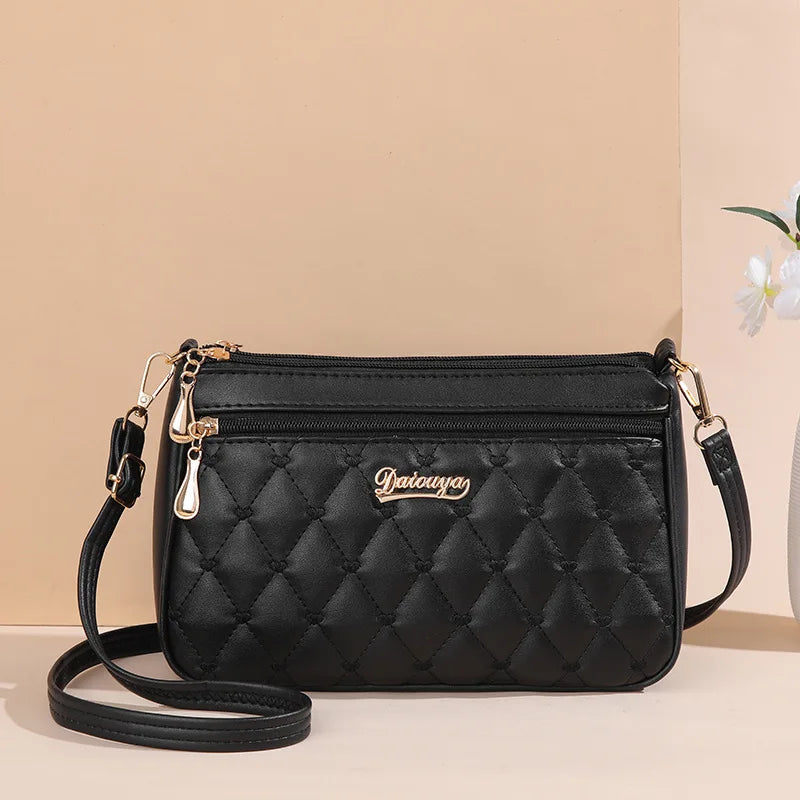 Bolsa de Mensageiro de Couro Bordado