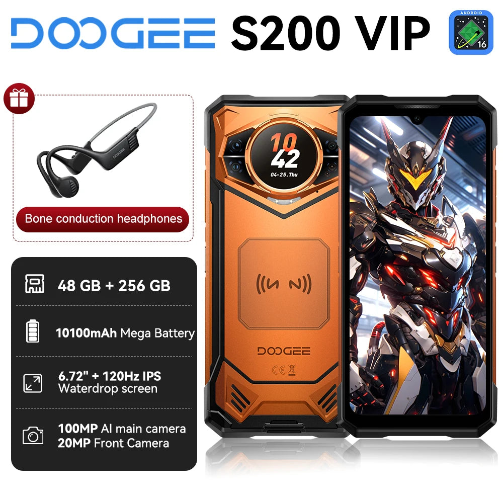 DOOGEE S200 VIP Edition — Smartphone Robusto 5G, 48 GB + 256 GB