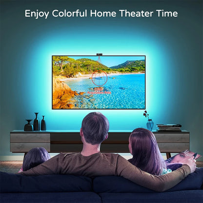 Fita de Luz LED RGBIC para TV com Controle por Câmera e App