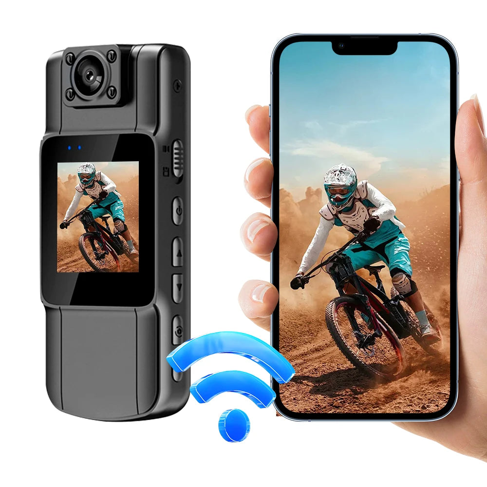 Minicâmera Ultra HD 4K Bodycam 180 °