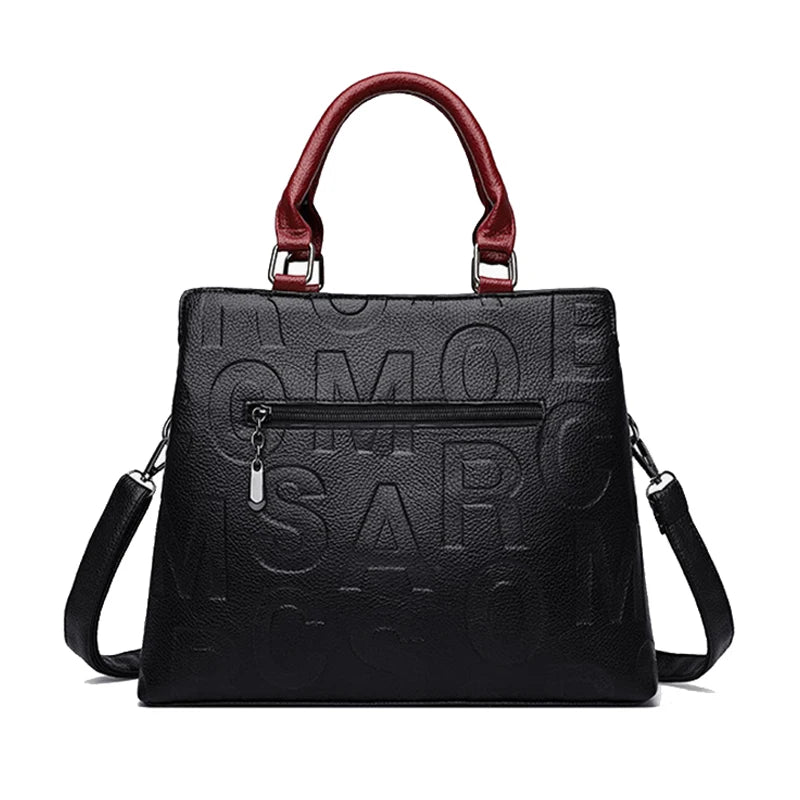 Bolsa transversal casual feminina em couro PU
