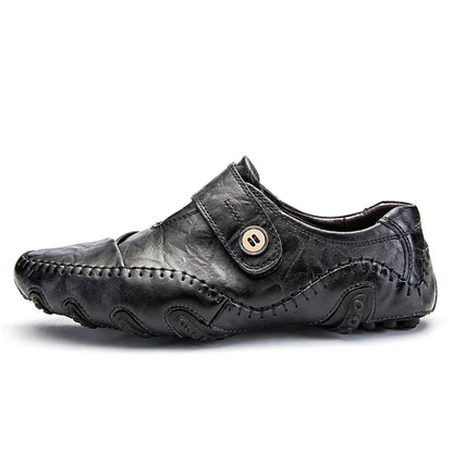 Mocassins Masculinos Clássicos em Couro Genuíno