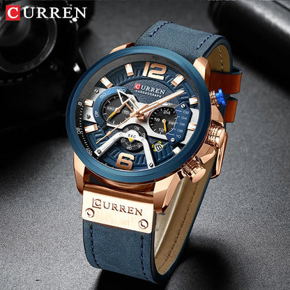 Relógio Masculino Curren 8329 — Cronógrafo