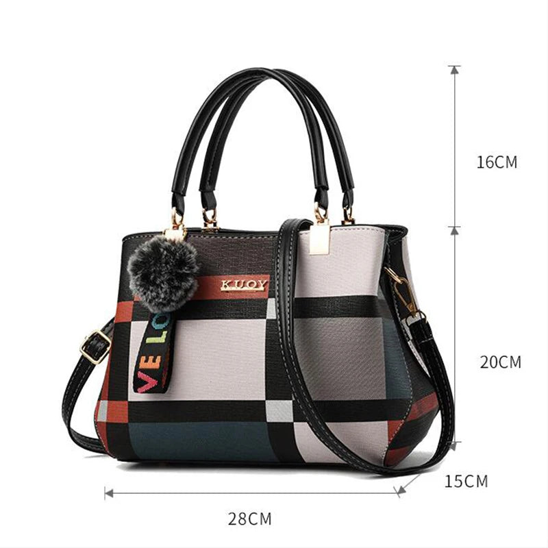 Bolsas elegantes transversais em pele PU