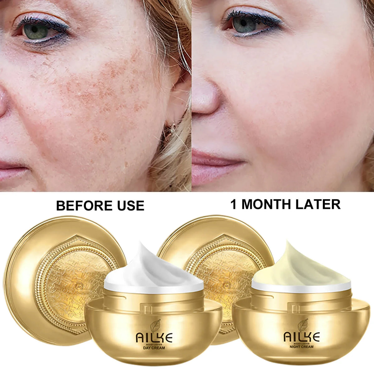 Conjunto de Cuidados Faciais AILKE com Colagénio