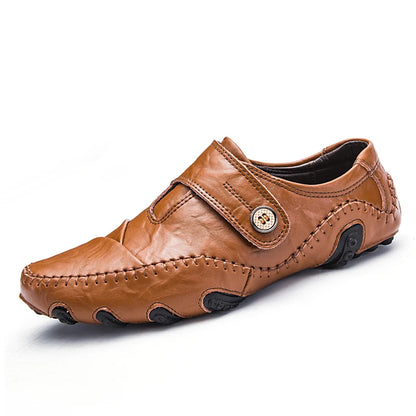 Mocassins Masculinos Clássicos em Couro Genuíno