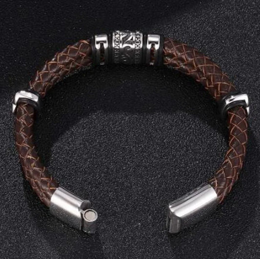 Pulseira punk de camada dupla