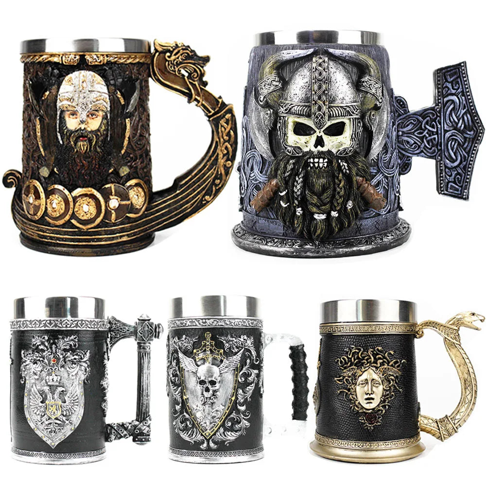 Caneca Viking 600 ml em Resina