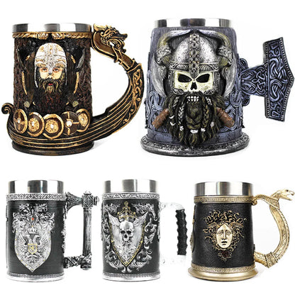 Caneca Viking 600 ml em Resina
