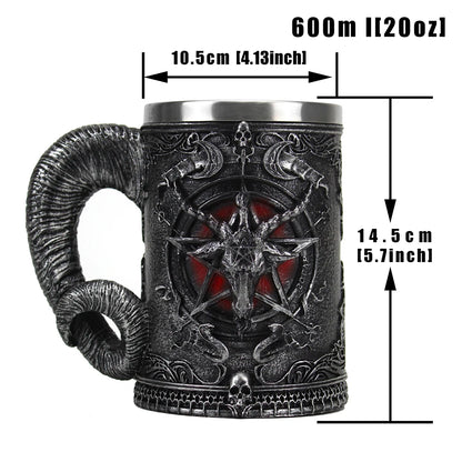 Caneca Baphomet 600 ml em Resina