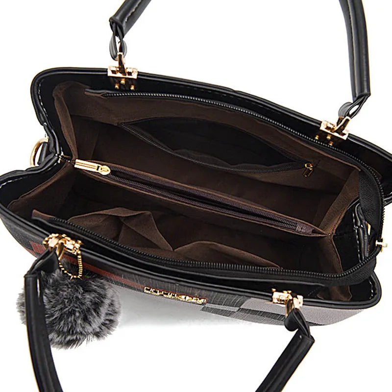 Bolsas elegantes transversais em pele PU
