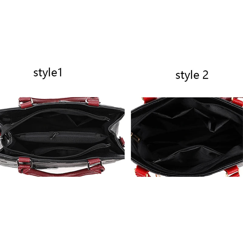 Bolsa transversal casual feminina em couro PU